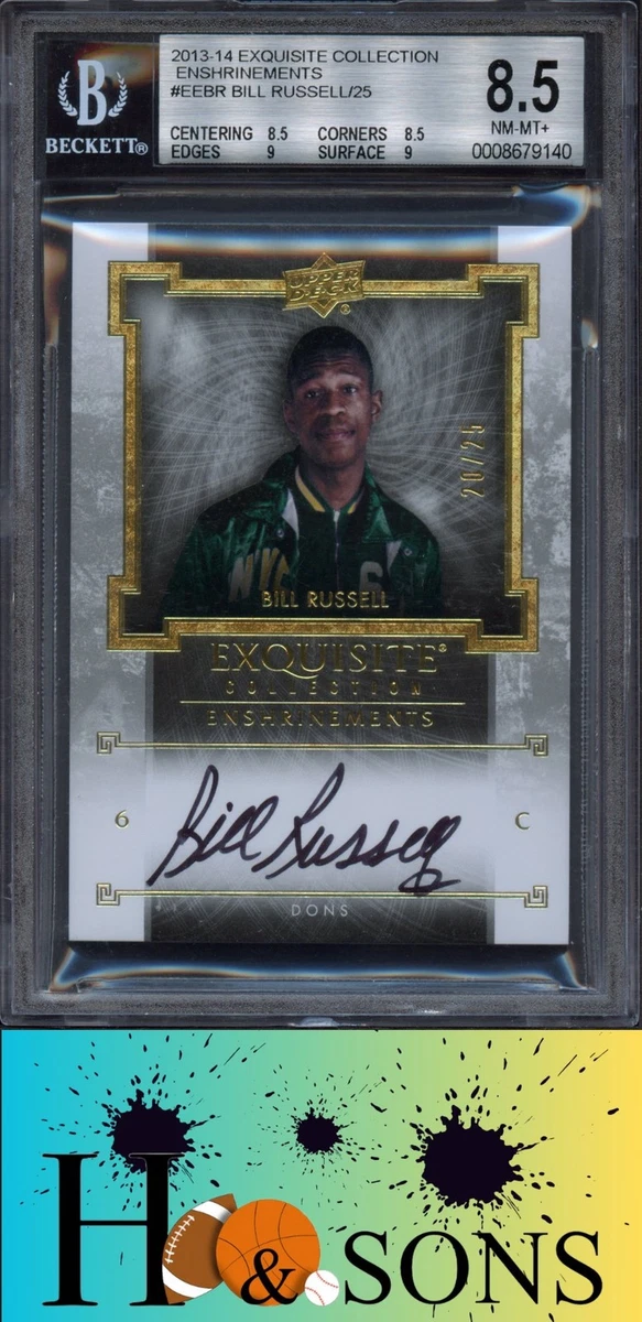 Bill Russell Basketball Serial Numbered Sports Trading Cards