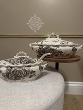 antique K & C B (Late Mayers) Daisy pattern tureen set, pattern number 1790