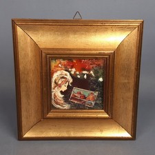 Quadro Dipinto Tecnica Mista La Curiorisità Mariolino Da Caravaggio 1984