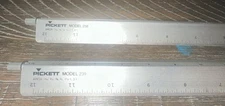 Pickett Rapid Rulers Model #238 239 Standard Unit Architectural Metal Drafting