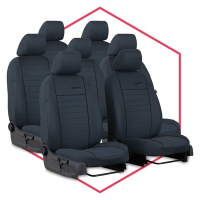 Autositzbezüge Maß Schonbezüge Sitzschoner für Ford Galaxy III (06-15) 7-Sitze