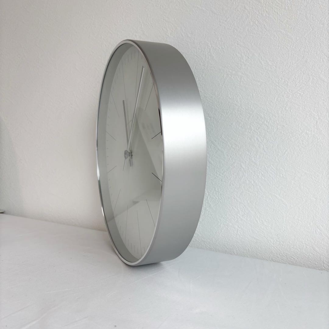 Junghans Max Bill Wall Clock, Aluminum Case, Mineral Glass, Interior Decor