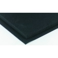 Gummiblatt, Schwarz, 45Kg/M, 1M X 2M X 10Mm 733616