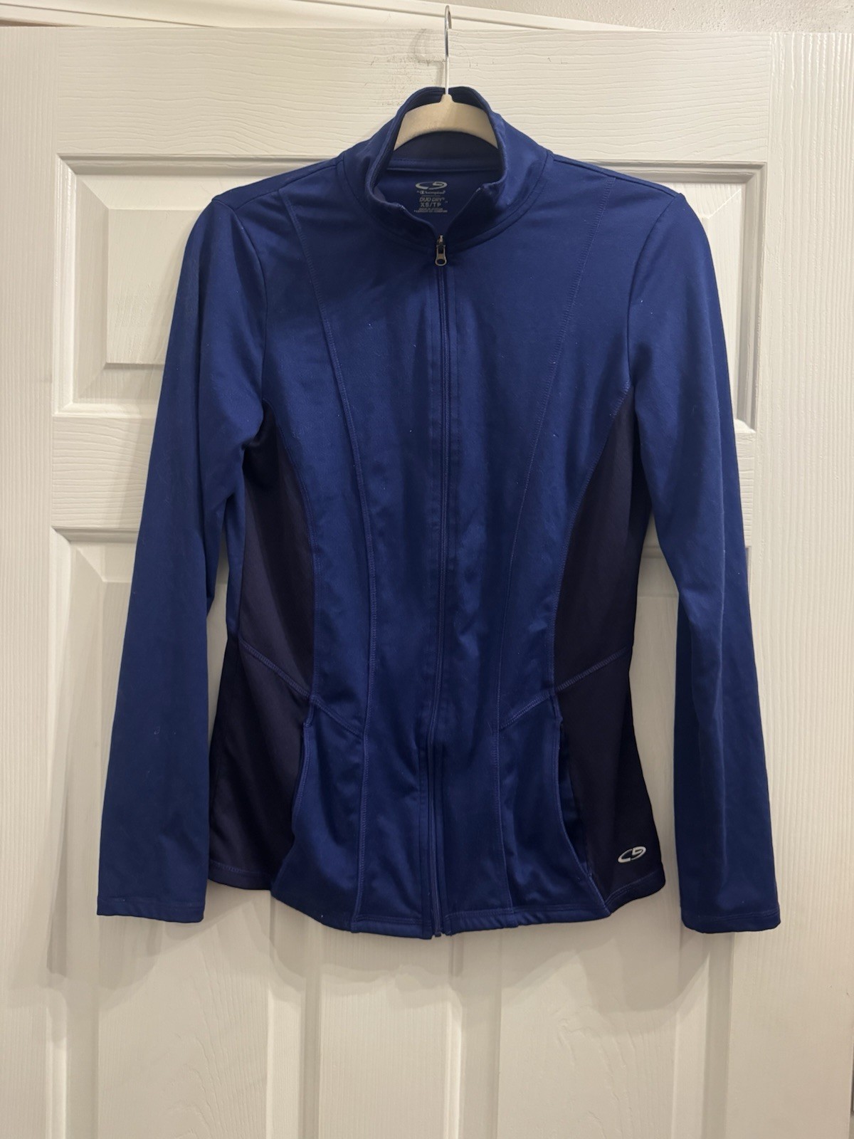 C9 by Champion Jacket Womens XS Blue Full Zip Mock Neck Pockets Stretch