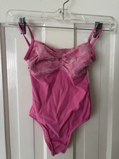Wear Moi Girls Leotard Cirnum spaghetti strap Pinch Front Size 6/8