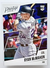 2018 Ryan McMahon #24 Rookie RC Panini Chronicles Prestige Colorado Rockies Card. rookie card picture