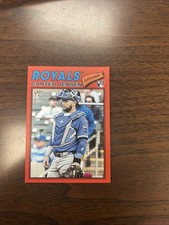 Carter Jensen 2026 Topps Heritage Rookie Red Border Parallel SP Royals RC #199