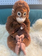 IKEA DJUNGELSKOG Orangutan Plush Punch Parent Baby Stuffed Animal Pair JAPAN