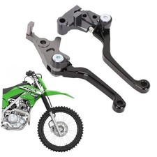 Factory Brake Clutch Levers Pivot Adjustable for Kawasaki KLX300 21-25 / Black