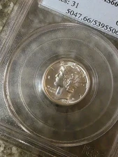 1943-D Mercury Dime - 10c PCGS MS66 - Full Bands!