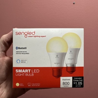 Lot of 5 2x Smart WiFi White Light Bulbs A19 800 Lumen Sengled Soft White
