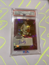 2021 Prizm Draft Picks Josh Giddey Sensational Signatures Purple Ice #SSJGO /29