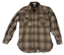 VTG Pendleton High Grade Western Wear Men  s Medium Wool Pearl Snap Shirt USA