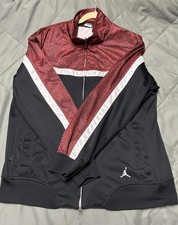 Nike Air Jordan Jordan Flight Track Jacket Red Black White Elephant Print Men  s