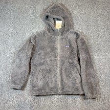 NWT Patagonia Los Gatos Unisex Kids Full Zip Hoodie Fleece Jacket Gray XL 14 