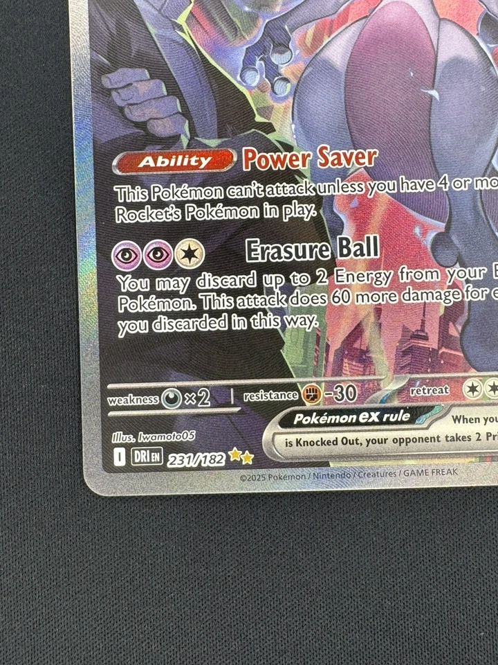 Pokémon TCG Team Rocket's Mewtwo ex 231/182 SIR Destined Rivals 🔥🔥 - Image 2 of 4