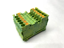 Phoenix Contact PT 2,5-PE Ground Terminal Block Green/Yellow 3209536 LOT OF 6