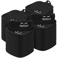 Queekay 48 Pcs Makeup Remover Cloths Reusable Washable Remover Pads Soft Micr...