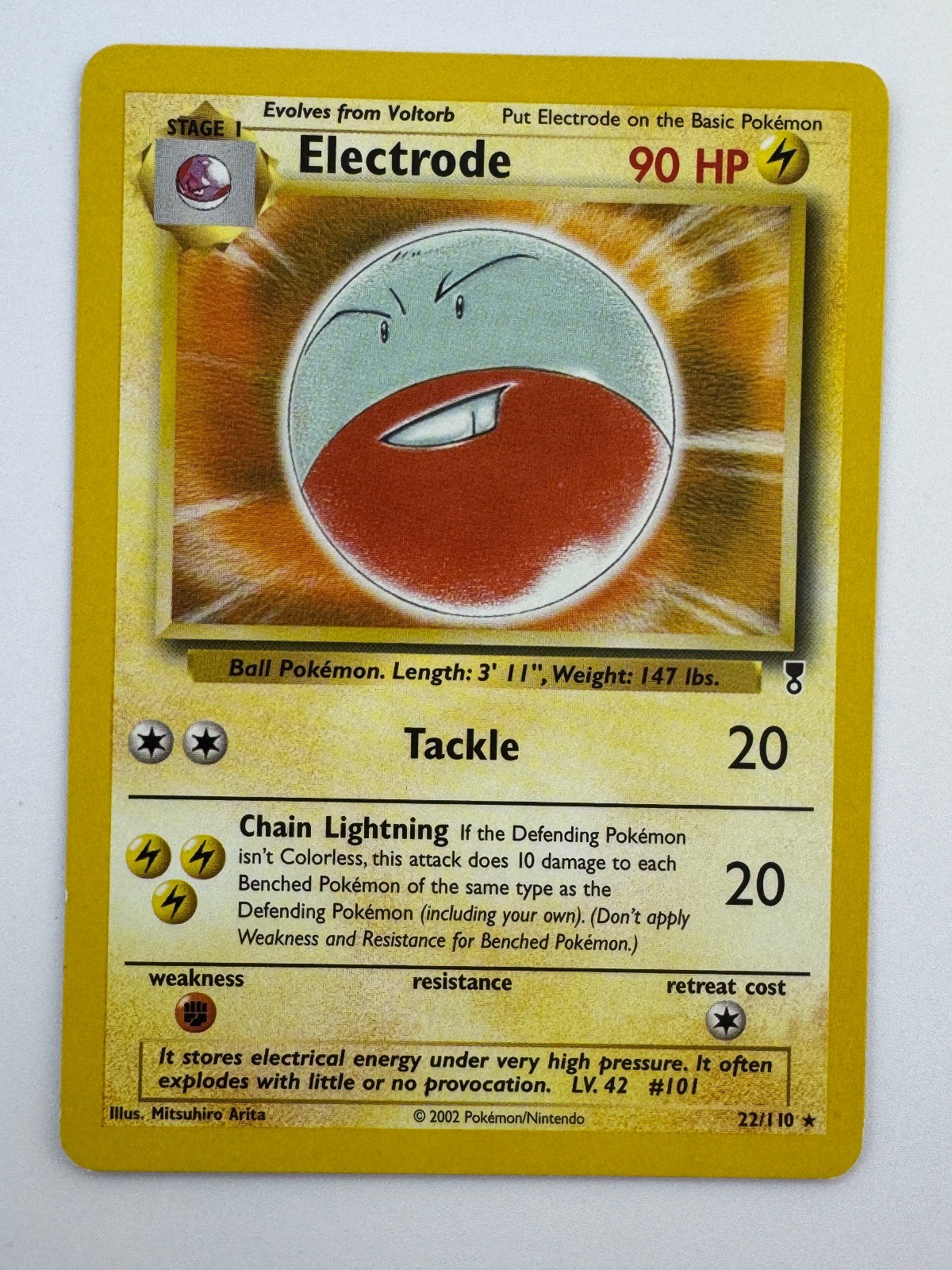 Electrode | 22/110 | Legendary Collection | Rare | Normal | LP