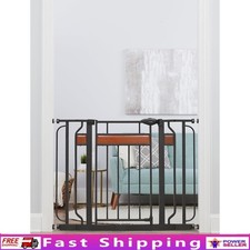 Designer Baby Gate Extra Wide Adjustable Safety Lock Pressure Mount Doorways New