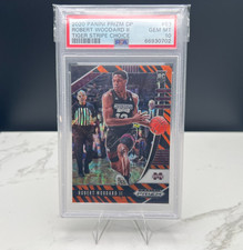 2020 Panini Prizm Draft Picks #63 Tiger Stripe Robert Woodard RC - PSA 10 POP 2