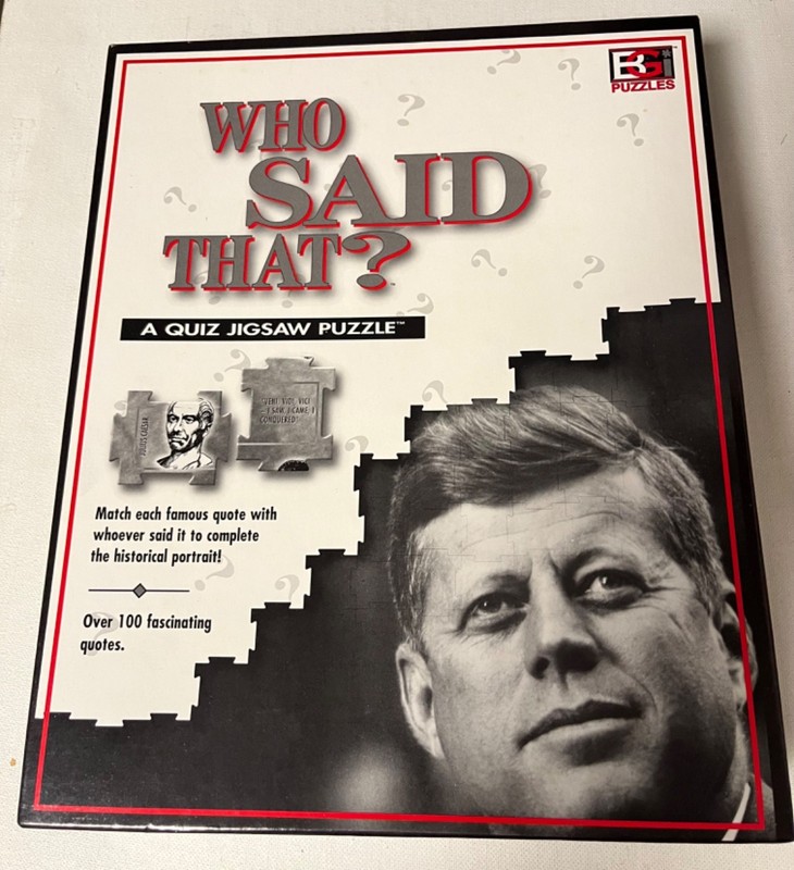 Who Said That? 252 piece quiz puzzle MINT 1997