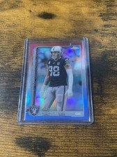 2025 Topps Chrome Football Maxx Crosby Red White and Blue Refractor #180 Raiders