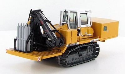 NZG 855 1:50 Liebherr SR 714 Welding Tractor with HIAB crane arm