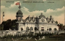 Exposition Universelle Bruxelles 1910 Le Chien Vert vintage postcard w717