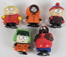 Vintage Lot of 5 SOUTH PARK Cartoon Figural Wind-Up Toys