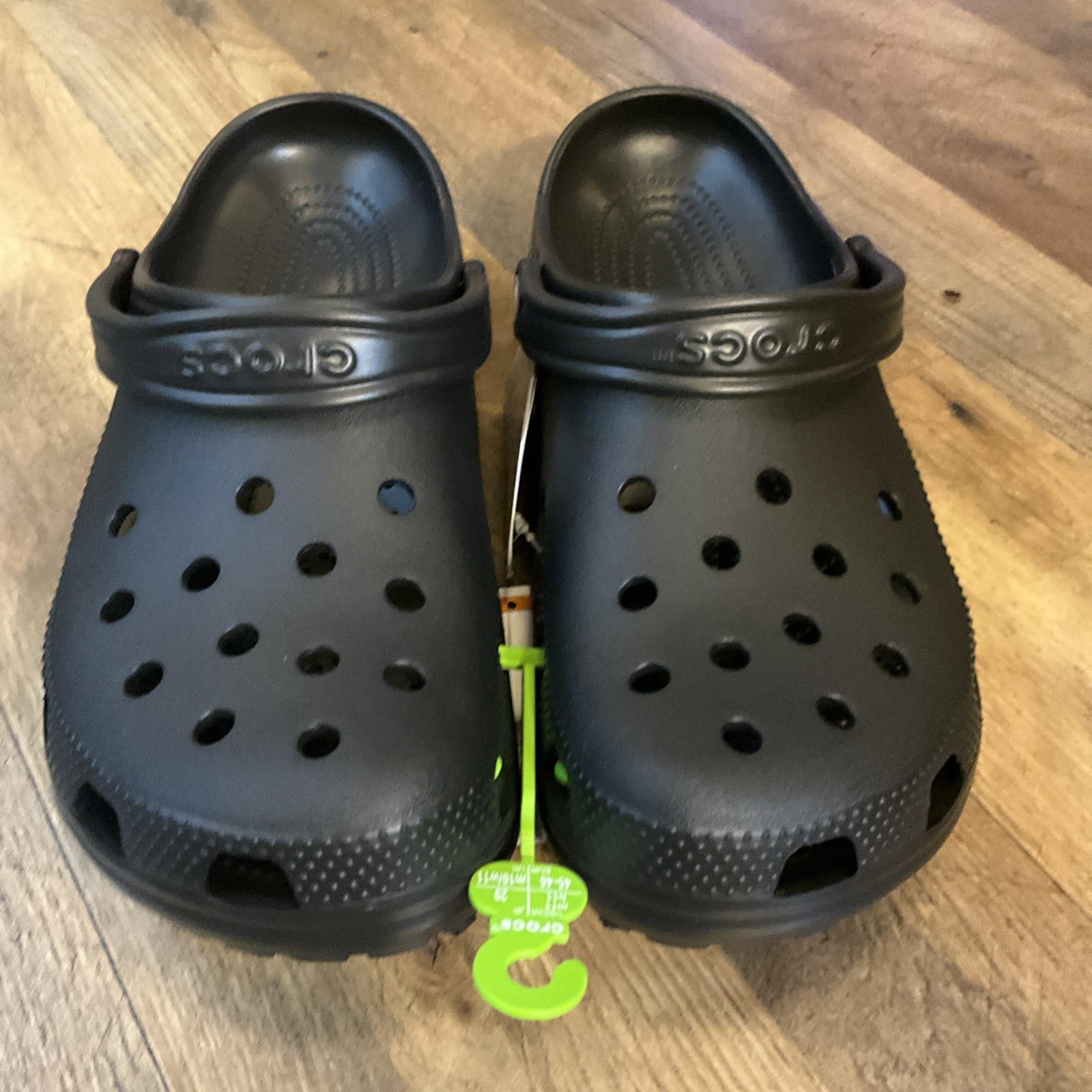 Crocks negros para hombre talla 11