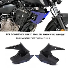 Motorcycle Downforce Fixed Winglet Naked Spoilers For Kawasaki Z900 2017-2019