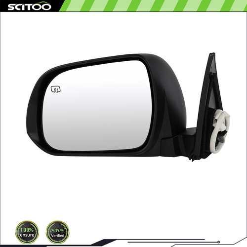 Kool Vue Driver Side Left Mirror For 2007-2012 Hyundai Santa Fe – Power Heated Black Smooth Cover - View #2