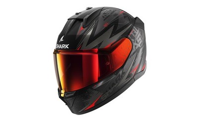Shark D-SKWAL 3 Blast-R Integralhelm (schwarzmatt/anthrazit/rot) Gr: XL (61)