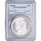1885-O $1 Morgan Silver Dollar ~ PCGS MS64DMPL - Deep Mirror Proof-like