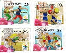 Cook Islands 2009 - South Pacific Mini Games Gold Medal Winners Set of 4 - MNH