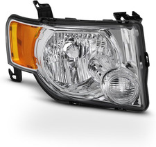 Replacement Headlight Headlamp - Passenger Side Only for 2008-2012 Ford Escape