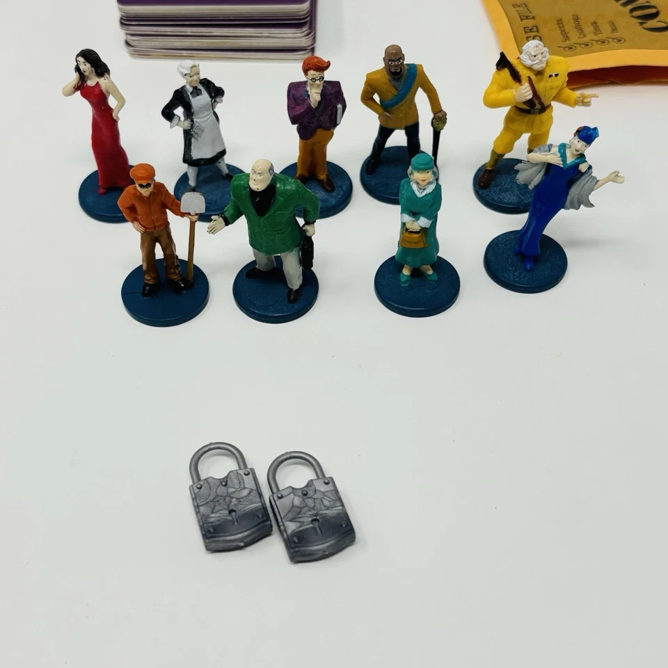 2006 Clue DVD Board Game Replacement Pieces Tokens Pawn Cards Pad - Image 3 of 4