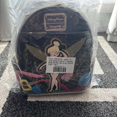 Exclusive Disney Parks 2023 Peter Pan Tinker Bell LightUp Backpack Loungefly NWT