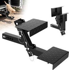 Folding Hitch Step 2in Receiver Adjustable Truck Rv Trailer Bumper Step W Strap Folding Hitch Step 2in Receiver Adjustable Truck Rv Trailer Bumper Step W Strap