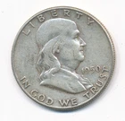 1950 P FRANKLIN SILVER HALF DOLLAR