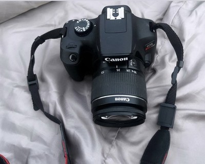 Canon EOS Rebel T100 DSLR Black 18MP w/ EF-S 18-55mm f/3.5-5.6 3''