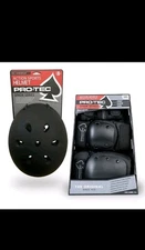 Pro-Tec Spade Series  Helmet & 3 Pack Pads - Color Black 
