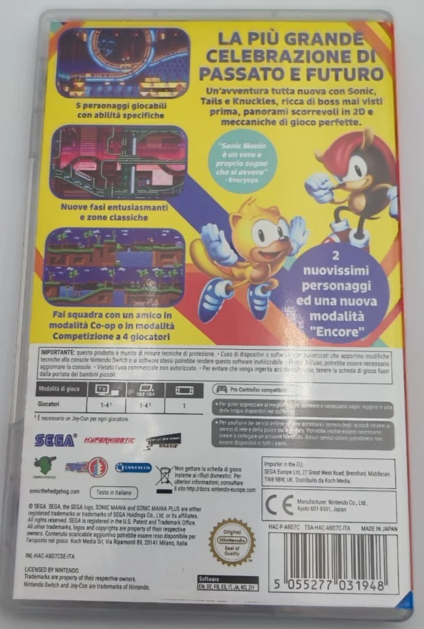 Sonic Mania Plus (Nintendo Switch, 2018), foto 4 di 5