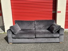 Marks & Spencer’s Grey Velvet Sofa - Excellent Condition - Delivery Available