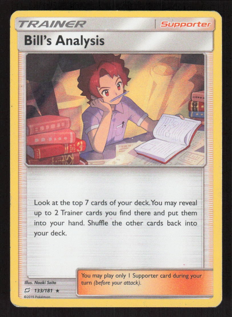 Pokemon TCG SM - Team Up Holo Bill's Analysis #133/181