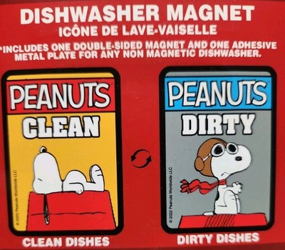 Peanuts Snoopy/ Flying Ace Dishwasher Magnet 2.5 in W X 3 In H