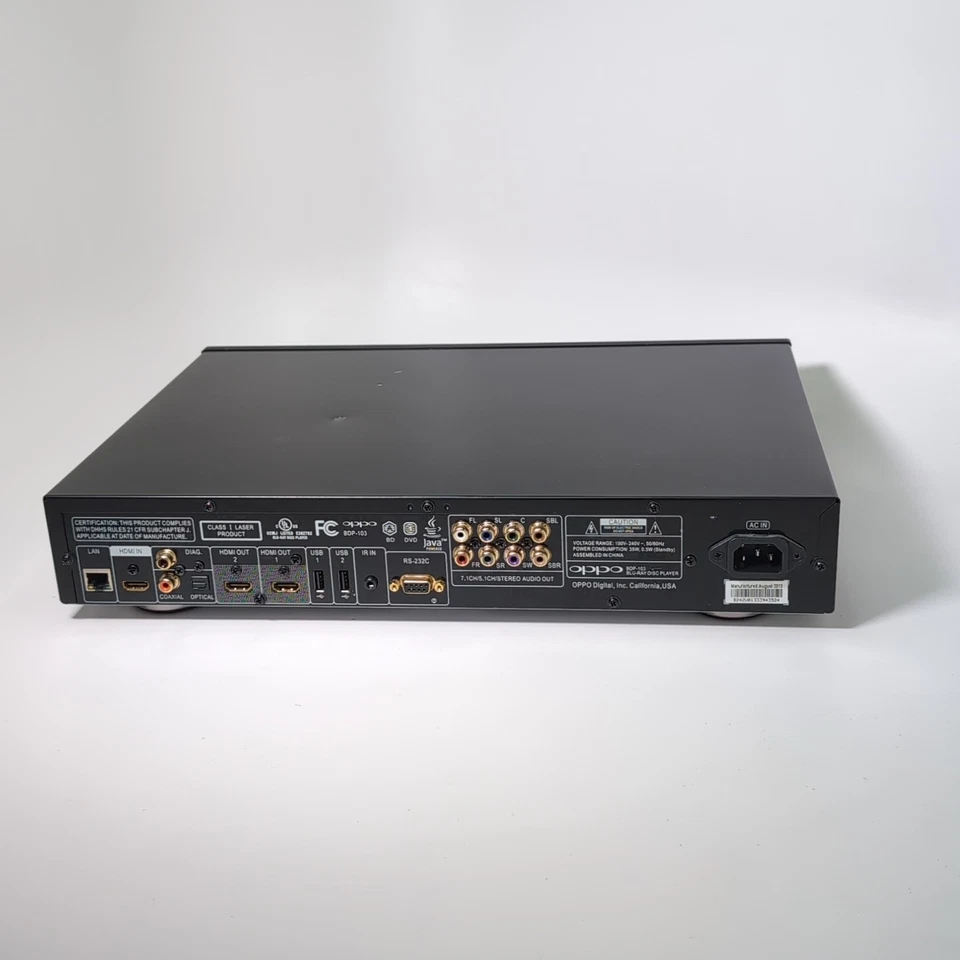 Reproductor Blu-ray 3D Oppo BDP-103 - Cosméticos funcionales pero malos Foto 4 de 4