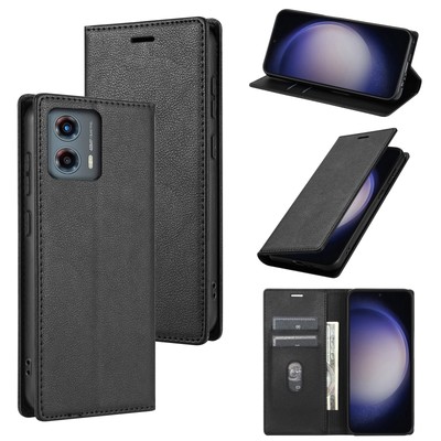 Simple PU Leather Case For Motorola Moto G power 2023 5G Flip Wallet Phone Cover