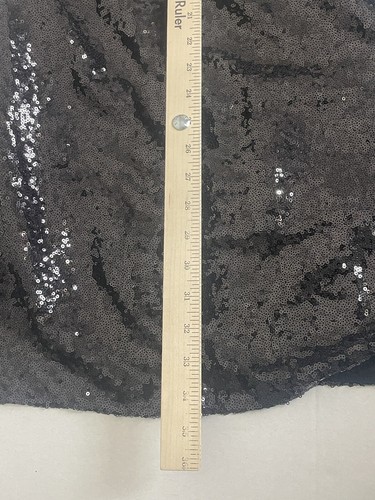 Anthropologie Size Large Sequin Long Sleeve v Neck Faux Wrap Dress Belt - Picture 9 of 12